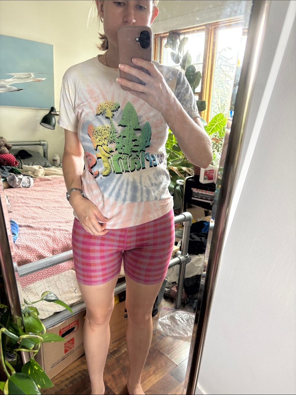 MSFTS rep tie dye trance plants t shirt